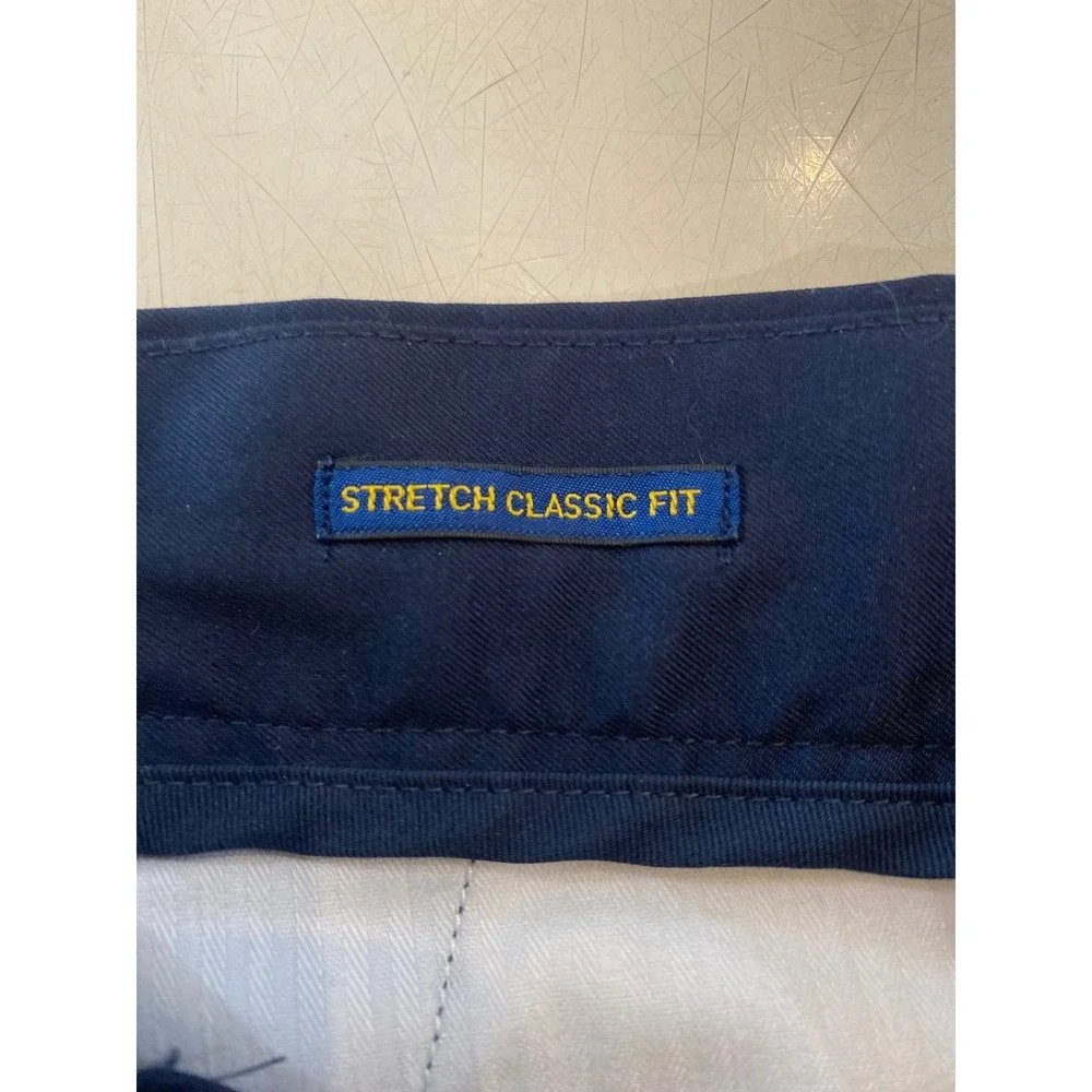 Polo Ralph Lauren Performance Mens Navy Blue Stretch Classic Fit Chinos 32x32